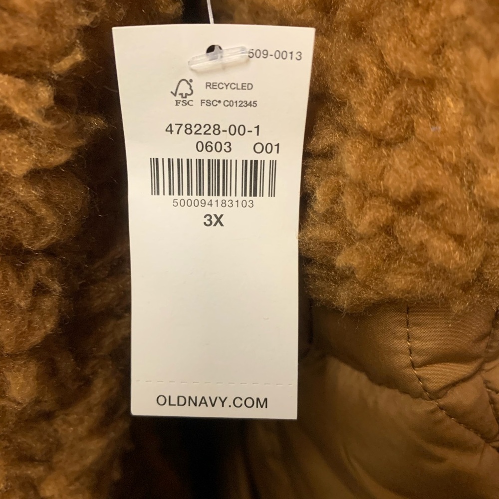NWT Old Navy Hooded Long Sherpa Coat - Women’s 3X - Picture 7 of 13